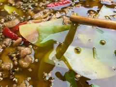 泡豇豆-有红鸡毛店·川菜(建设路店)