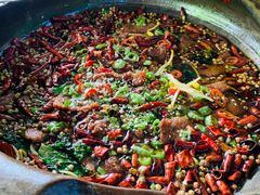 椒麻沸腾牛肉-五谷粮煎饼卷大葱(景星店)