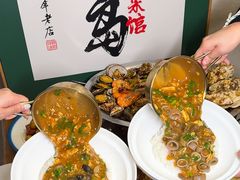 -东来菜馆•手抓海鲜家常菜•海鲜锅贴(鸽子窝店)