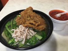 青菜肉丝加大排-凯丽上海阳春面馆(德仁里店)