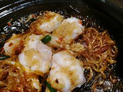 蒜蓉粉丝蒸开边虾-绿茶餐厅(乐峰广场店)