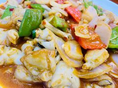 青椒炒牛蛙-台州老六海鲜面馆(上南总店)