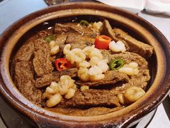 虾仁素鸡煲茶树菇-吴越荣记·苏州菜·松鼠桂鱼(斜塘老街店)