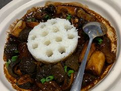 砂锅蹄筋焗海参-船歌·鱼水饺青岛菜(金狮广场店)