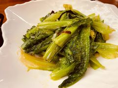 素炒油麦菜-撒拉人家.酸菜牦牛肉火锅