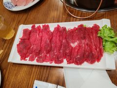 手工切制大刀肉-楼外楼肥羊木炭火锅居(乐群街店)