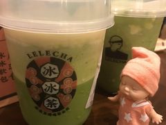 抹茶冰冰茶-LELECHA乐乐茶(上海五角场万达广场店)