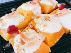 樱花虾芝士南瓜-蜜桃花开·中西融合菜E&W(南长街店)