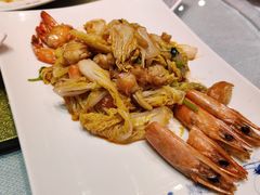 大虾炒菜芯-东莱海上(长宁来福士店)