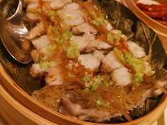 荷塘冲菜蒸多宝鱼-利苑酒家(华熙国际店)