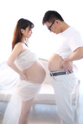 点击看大图 -十孕纪高端孕妇亲子摄影