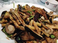 茄子拌扇贝-华圆美食