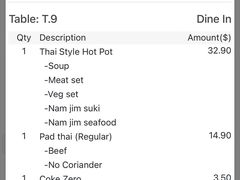 账单-Show Neua Thai Street Food