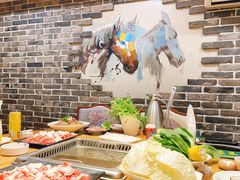 自助取餐区-草原塞蛮羊火锅城(港湾店)