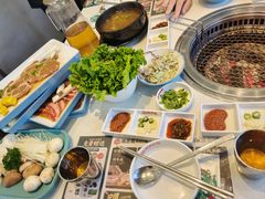 烤厚切猪五花肉（原味）-韩香福烤肉庄园(文化西路店)