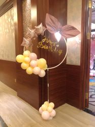 -宝宝百日宴周岁生日派对气球布置策划