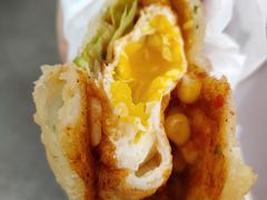 -小红车炸蛋葱油饼
