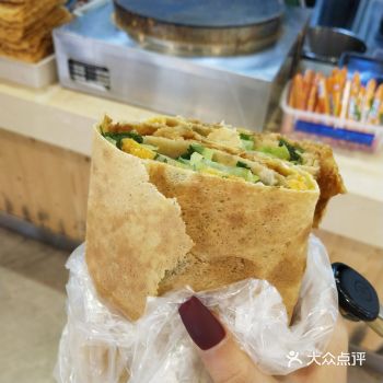温州大学A区食堂的煎饼果子太好吃了⑧ 都给我去买