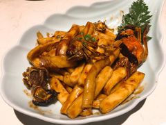 梭子蟹炒年糕-卯时·龙光雅宴·精致锡帮菜(惠山古镇店)