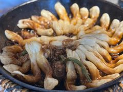 排骨豆角卷子-华盛园卷子王农家菜水库鱼