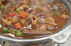 Stewed Pig Intestine and Blood Stew