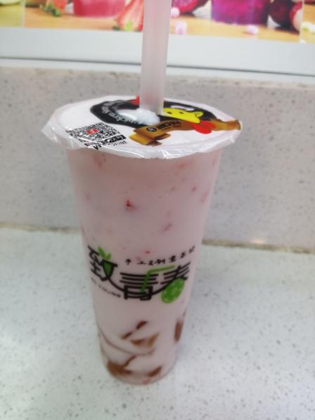 水果珍珠奶茶(好吃街a区店)-"[薄荷]环境:在观音桥好吃街里面,不经.