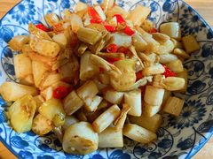 卜豆角炒藕丁-唐伯虎新派湘菜馆(石夏时代广场店)