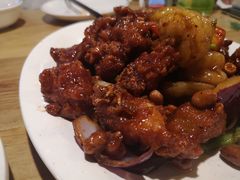 椒香虾仁爆鸡球-陈傻子餐厅(世纪都会店)