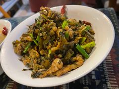 水淹菜炒肉-蜗牛小馆醉乡民谣云南菜(惠新西里店)