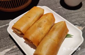 Shredded Chicken Fried Spring Rolls