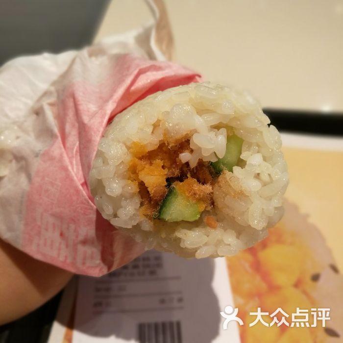 肯德基金沙咸蛋黄肉酥饭团图片-北京快餐简餐-大众点评网