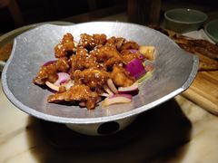 雪花糖醋里脊-绿茶餐厅(西单老佛爷店)