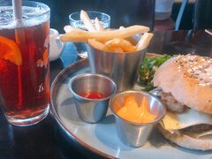 香浓蘑菇牛肉汉堡-blue frog蓝蛙(长泰广场店)