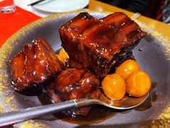 普洱鹌鹑蛋红烧肉-荷风细雨·中国茶宴(碧云店)