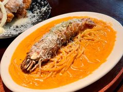 辣奶油佐大虾意面-Fuzzy Bistro 浮几韩餐·茶酒馆