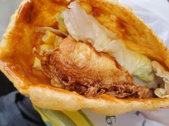 -小红车炸蛋葱油饼