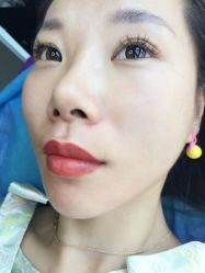 术后效果-西施无菌半永久纹绣眉眼影唇轻增发纹发际线
