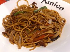 黑椒蘑菇牛柳意面-清真·艾美可餐厅(大悦汇店)