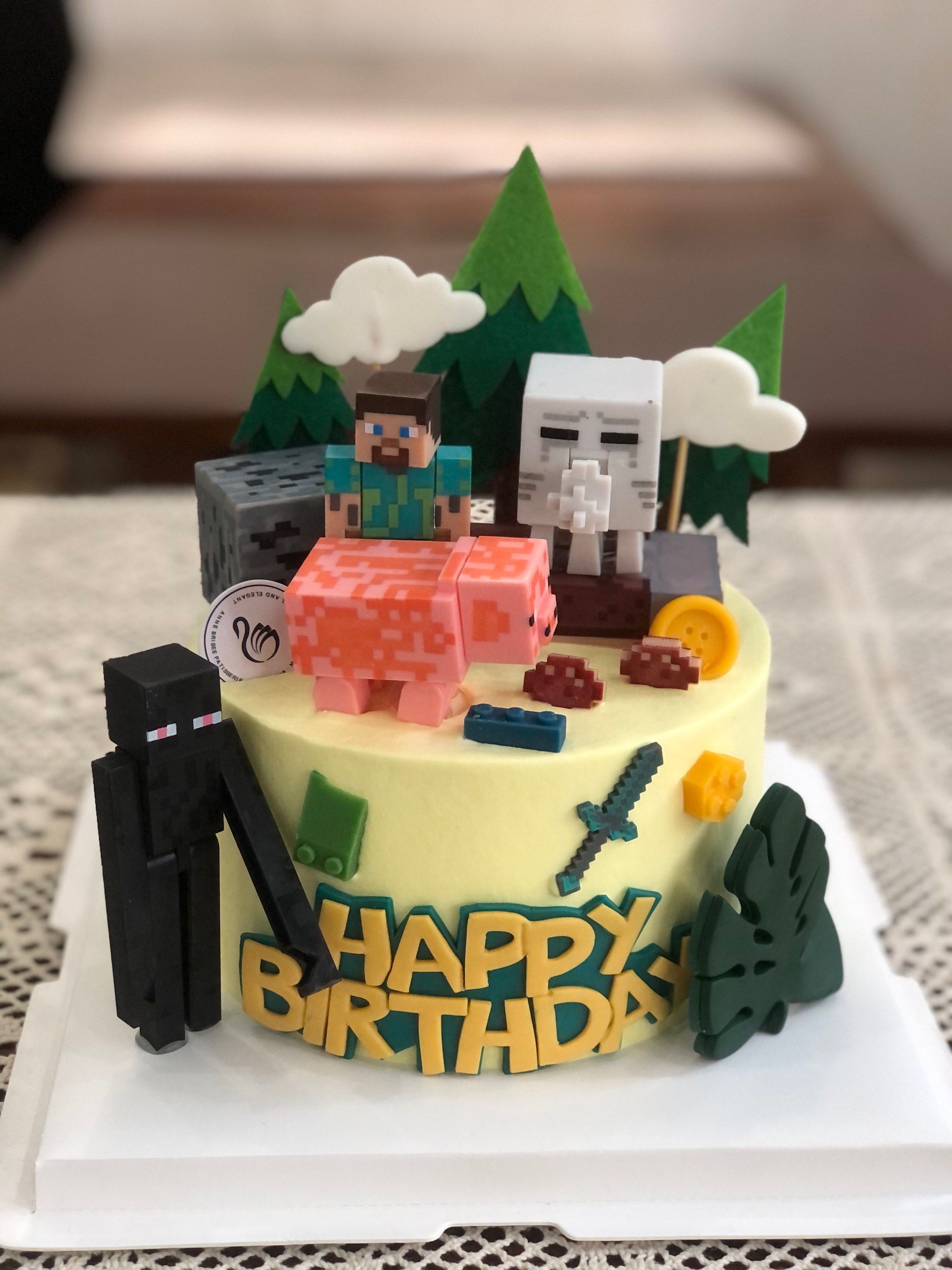 我的世界主题蛋糕