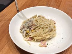 黑松露奶油蘑菇培根意面-麦田工坊(月湖店)