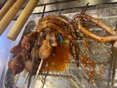 鱿鱼须子-腾格勒烤羊腿