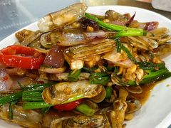 姜葱炒圣子-明记海鲜大排档(巽寮湾店)