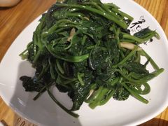 拍蒜豆豉炒番薯叶-花溪雨·森林餐厅(石基店)
