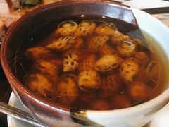 古越陈酿煮花螺-杭州西子湖四季酒店·金沙厅