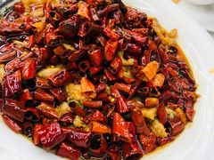 水煮肉片-北戴河庆山饭店·海鲜砂锅粥(北戴河黑石路店)