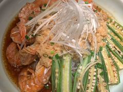 秋葵粉丝蒸大虾-枚青·临安酒肆(腾飞大厦店)