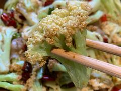 干煸有机菜花-华盛园卷子王农家菜水库鱼