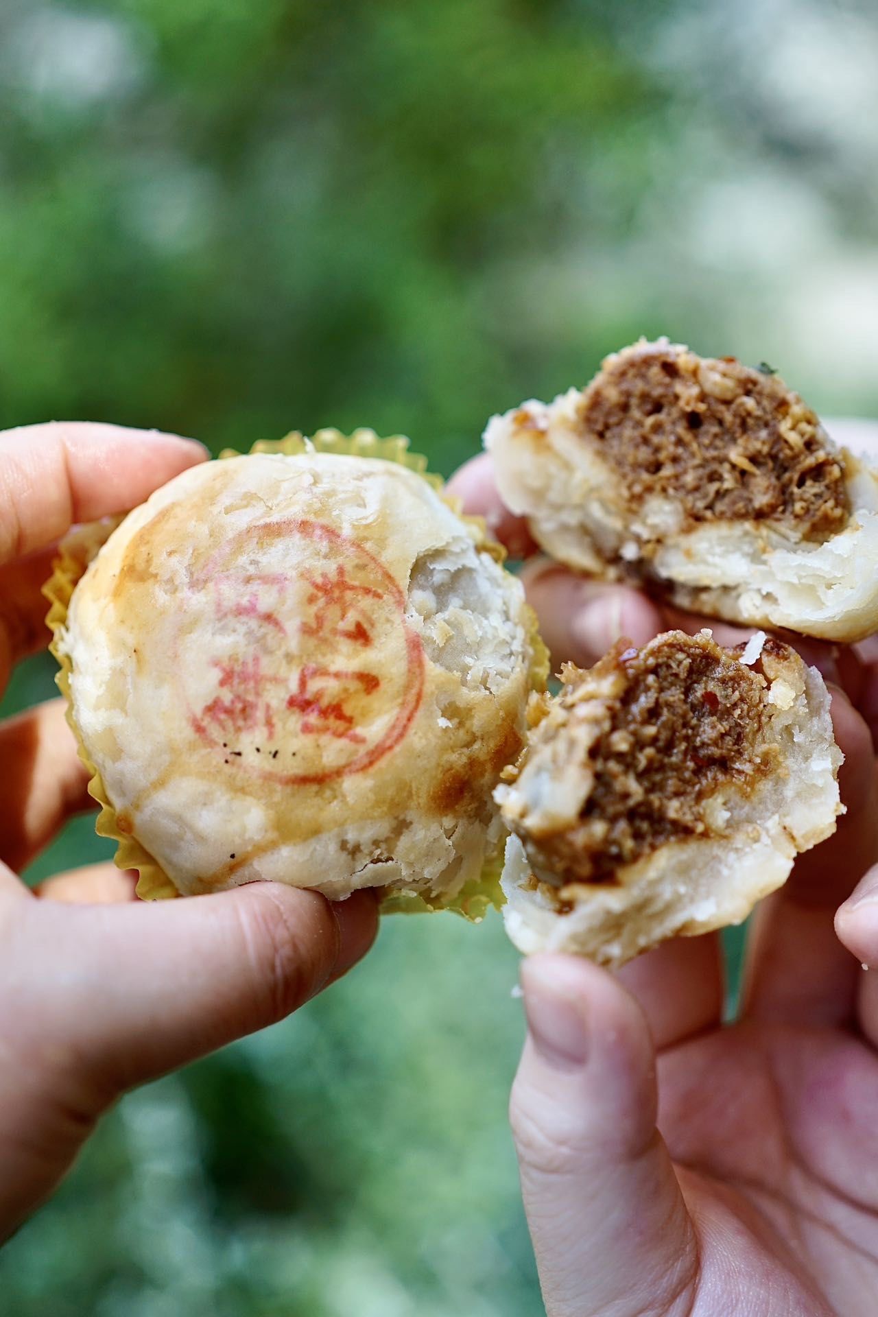 这一口鲜肉月饼!把我香迷糊了!