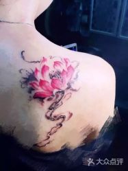植物 莲花-游刃刺青TATTOO纹身工作室