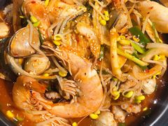 马山笨豆芽炒海鲜-辛蒲洞韩餐烤肉